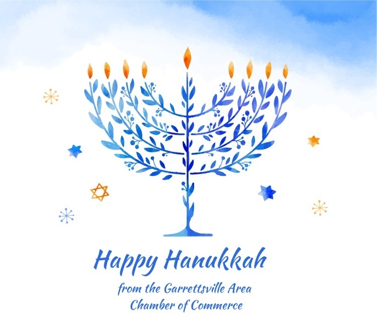Happy Hanukkah from the Garrettsville Area Chamber of Commerce